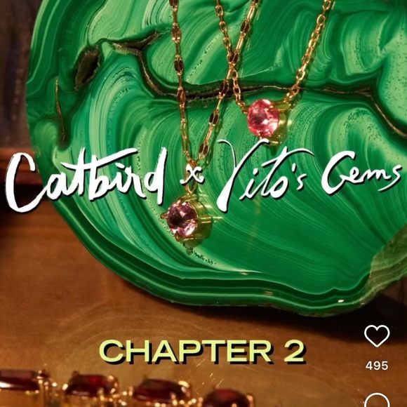 Catbird Jewelry Catbird Nyc X Vitos Gems Chapter Ii Helens Pink